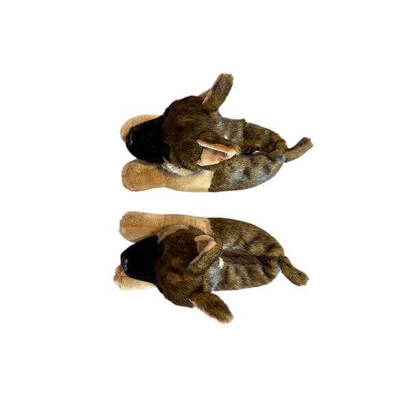 Everberry German Shepherd Furry Dog Slip On House House Slippers Women’s SZ 7-9 - Picture 6 of 10